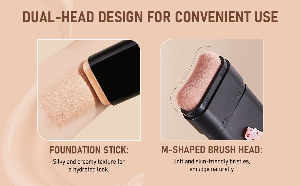 Korean 2 in 1 Glass Skin Foundation Stick (Imported Skincare)