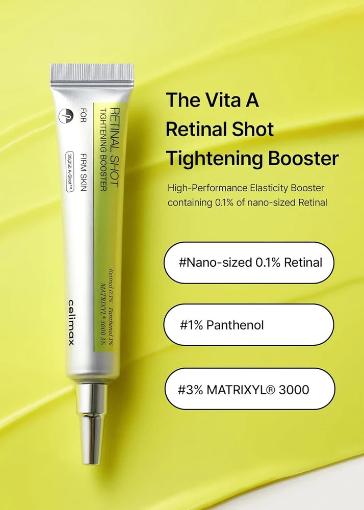 BUY 1 GET 1 FREE Celimax The Vita-A Retinal Shot with 0.1% Retinal, Matrixyl & Niacinamide for Wrinkles & Glow