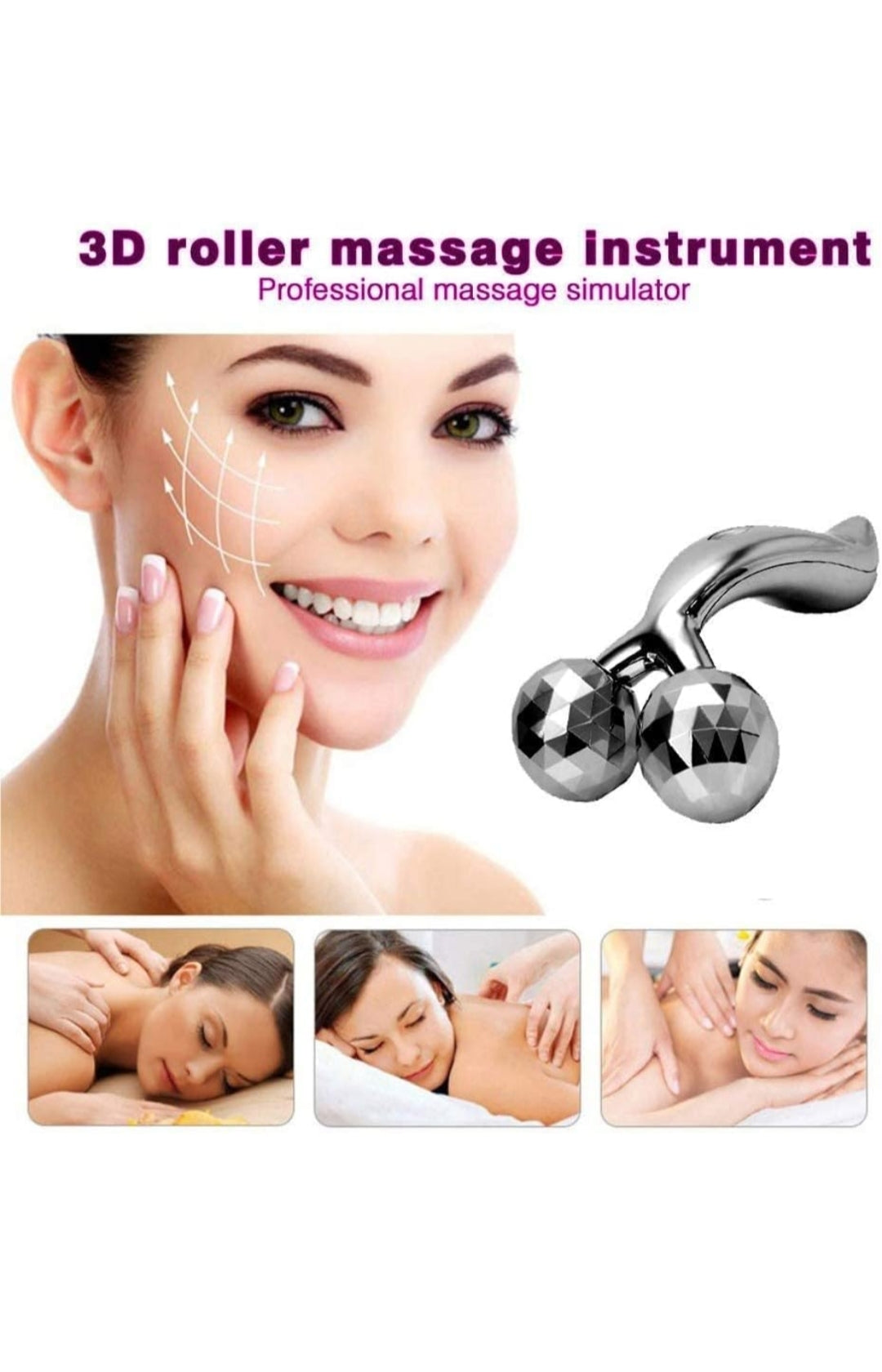 3D Roller Massager Set for Men and Women - Achieve Radiant Skin and Total Body Relaxation with Face Rollers, Face Lifting Tools, and More - 3d Massage for body