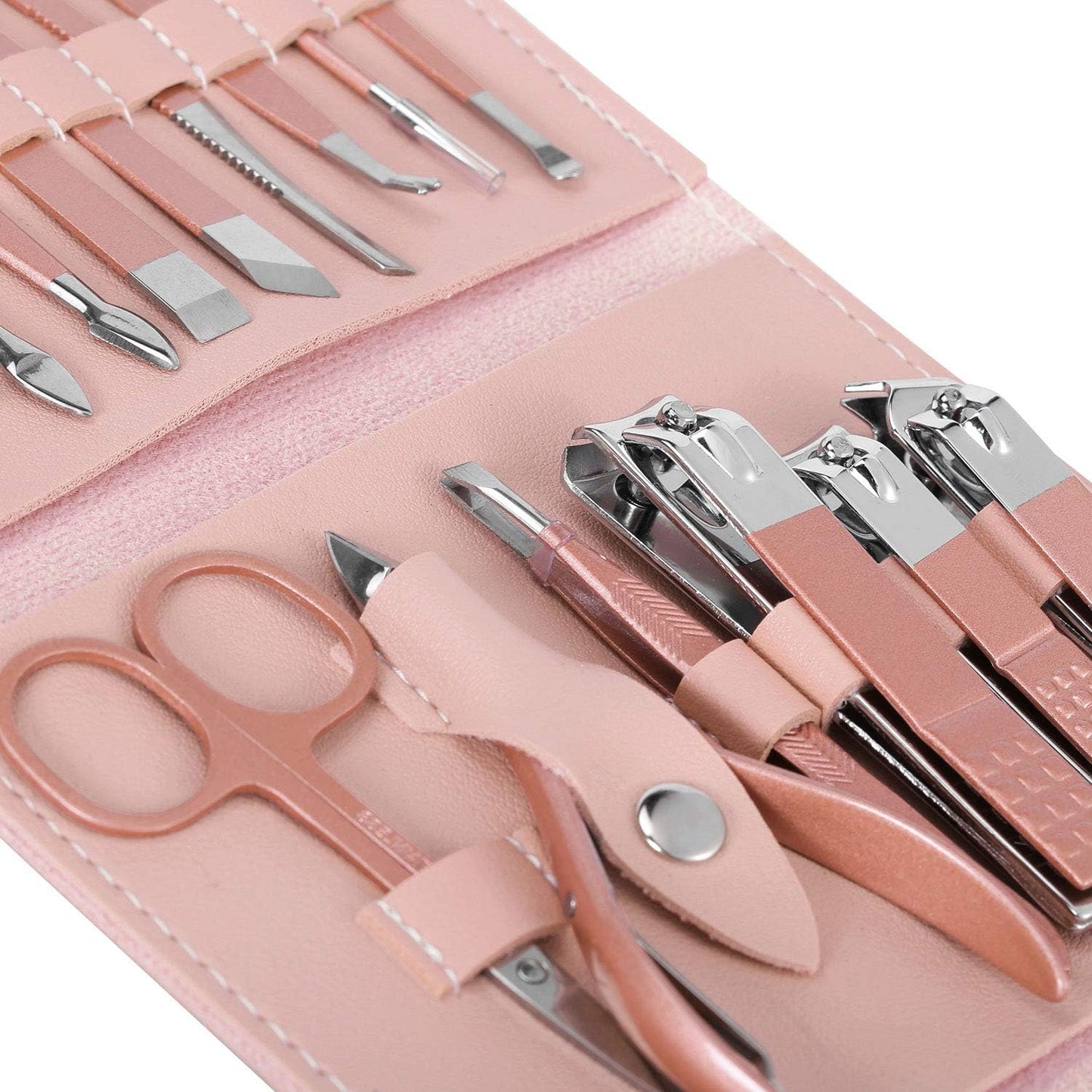 Manicure Pedicure Kit Nail Clippers 16 in 1 Professional Stainless Steel Cuticle trimmer Grooming Kit for Men Women