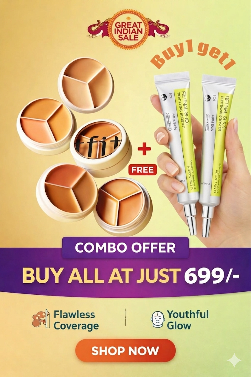 2pc retinal shot cream with free gift TFIT concealer
