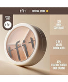 T FIT Cover Up All Pro Concealer | 3 in 1 concealer palette Full coverage | Hides Blemishes, Flaws & Dark circle | Long-lasting.