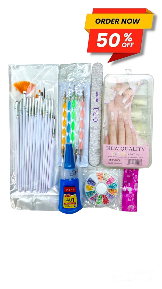 NAIL ART COMBO SET WITH 50% DISCOUNT