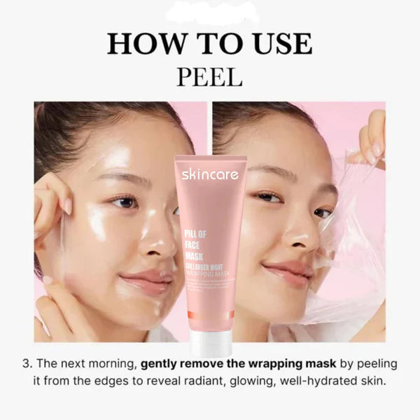 100% ORIGINAL Korean Collagen Overnight Peel-Off Mask | Buy 1 Get 1 FREE🔥