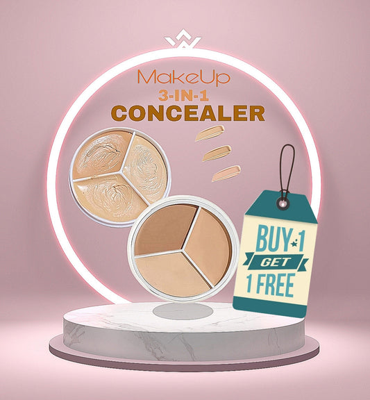 T FIT Cover Up All Pro Concealer | 3 in 1 concealer palette Full coverage | Hides Blemishes, Flaws & Dark circle | Long-lasting.