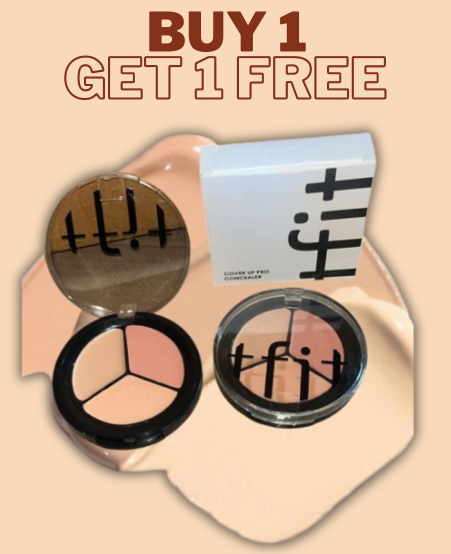 T FIT Cover Up All Pro Concealer | 3 in 1 concealer palette Full coverage | Hides Blemishes, Flaws & Dark circle | Long-lasting.