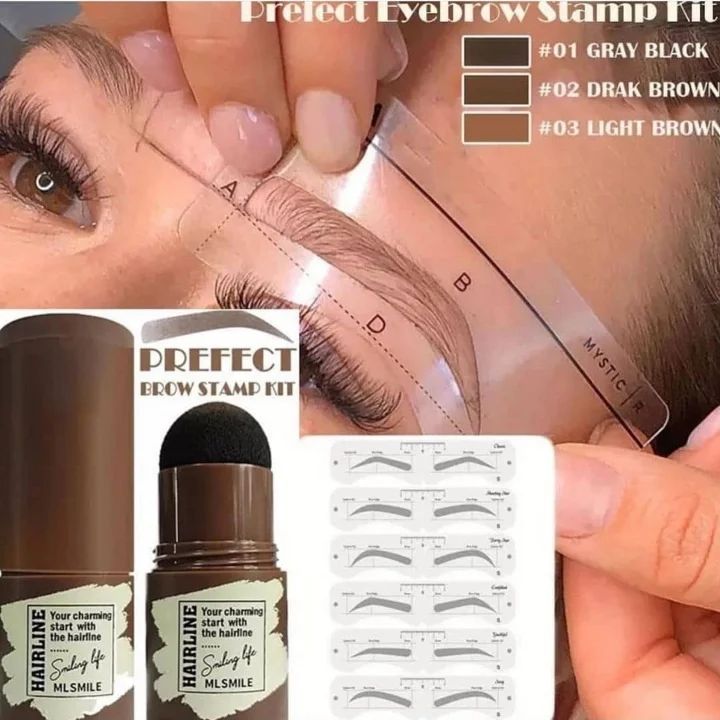 Professional Beauty Natural Hairline Powder, Hair Shading Sponge Pen, Hairline Shadow Powder Stick, Quick Root Touch-Up, Eyebrow Stamp