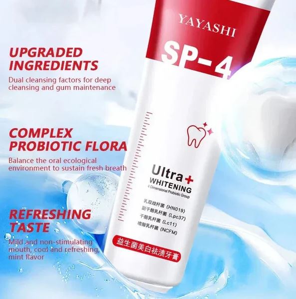 SP 4 Intensive Teeth Whitening Toothpaste ( BUY 1 GET 1 FREE )