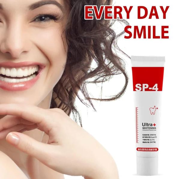 SP 4 Intensive Teeth Whitening Toothpaste ( BUY 1 GET 1 FREE )