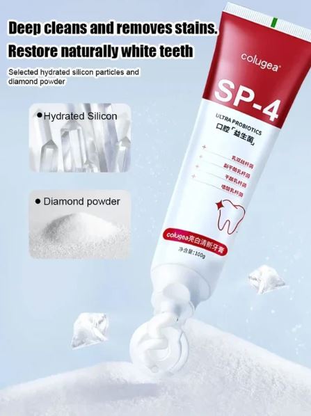 SP 4 Intensive Teeth Whitening Toothpaste ( BUY 1 GET 1 FREE )