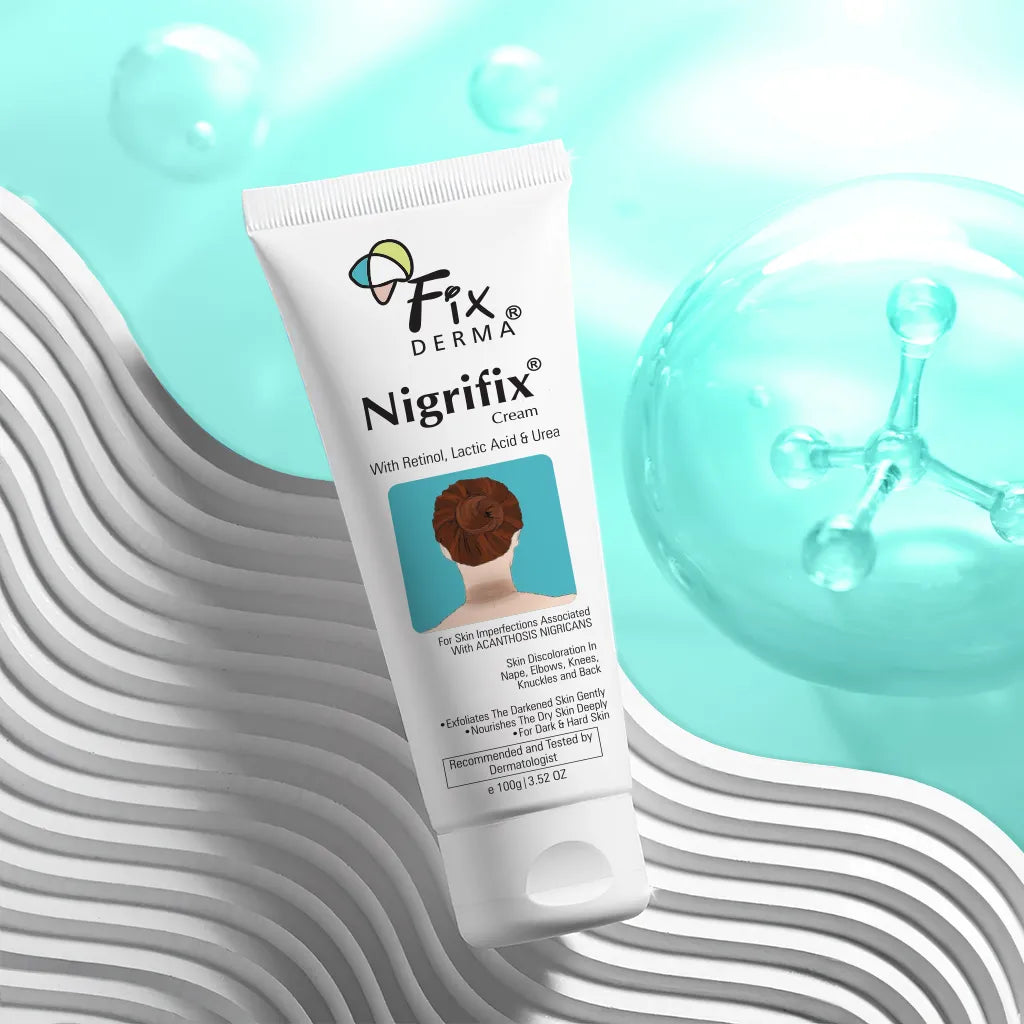 Nigrifix Cream - Reduces Dark Elbows, Knees, Underarms, & Neck | 10% Lactic Acid + 0.1% Retinol