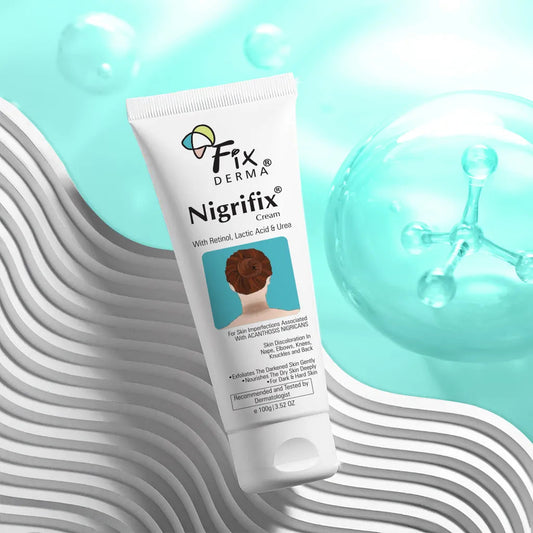 Nigrifix Cream - Reduces Dark Elbows, Knees, Underarms, & Neck | 10% Lactic Acid + 0.1% Retinol